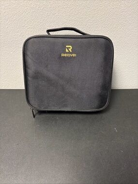 Relavel Black Makeup Case Large Pro Makeup Bag Professional Case , 10”x9”